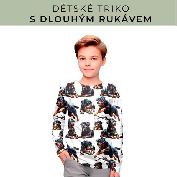 DĚTSKÝ střih - triko dlouhý rukáv