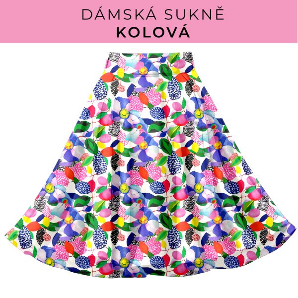 DÁMSKÝ střih - Kolová sukně