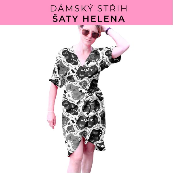Dámský střih na šaty  Helena