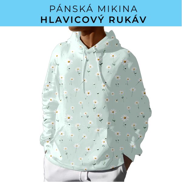 PÁNSKÝ střih - mikina s kapucí