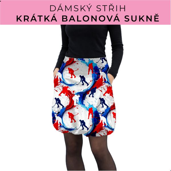 Dámský střih - balonová krátká sukně