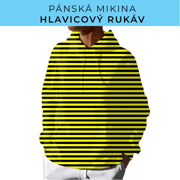 PÁNSKÝ střih - mikina s kapucí
