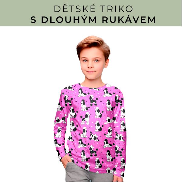 DĚTSKÝ střih - triko dlouhý rukáv