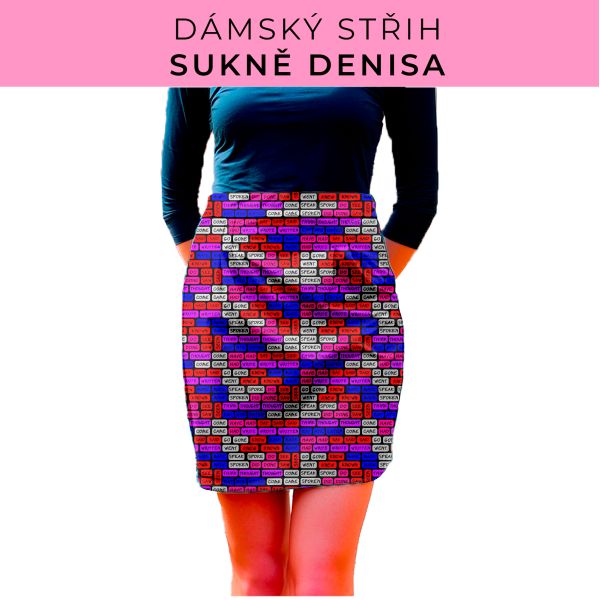 Dámský střih - Dámská sukně Denisa