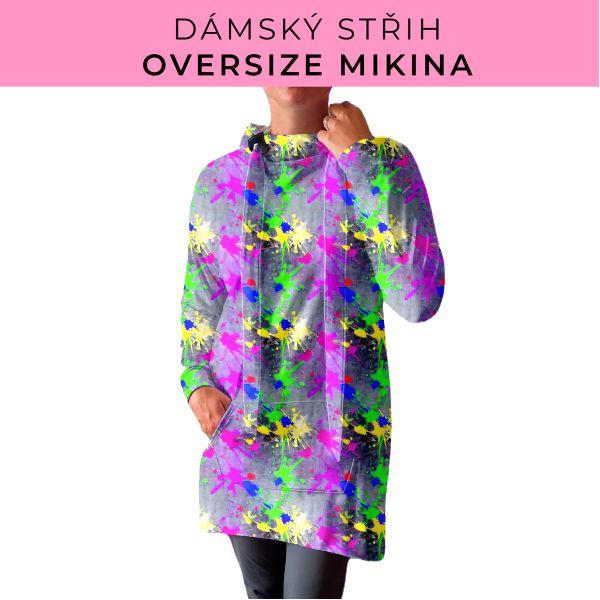 DÁMSKÝ střih - Oversize mikina