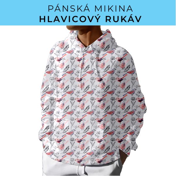 PÁNSKÝ střih - mikina s kapucí