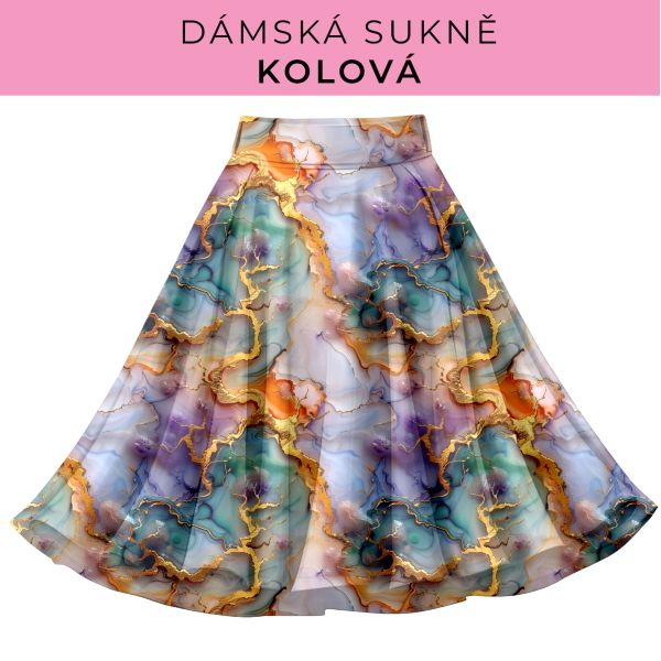 DÁMSKÝ střih - Kolová sukně