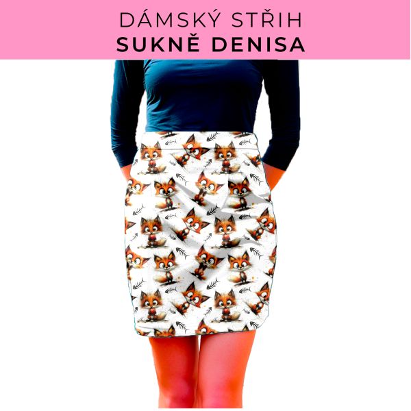 Dámský střih - Dámská sukně Denisa