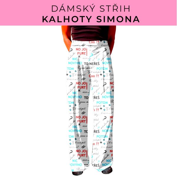 Dámský střih - kalhoty Simona