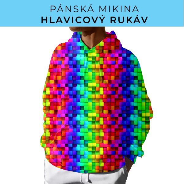 PÁNSKÝ střih - mikina s kapucí