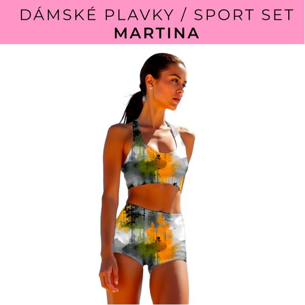 Dámský střih - plavky / sportovní set Martina