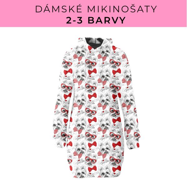 DÁMSKÝ střih - Mikinošaty 2-3 barvy