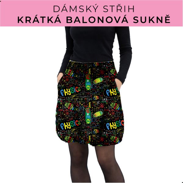 Dámský střih - balonová krátká sukně