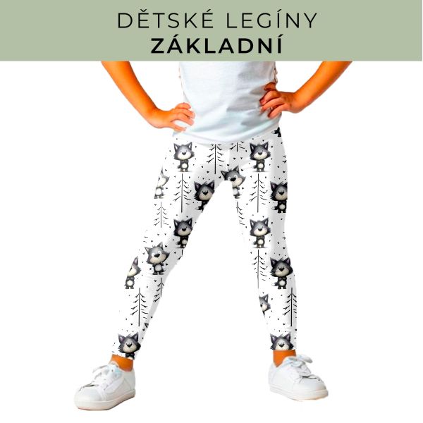 DĚTSKÝ střih - legíny základní
