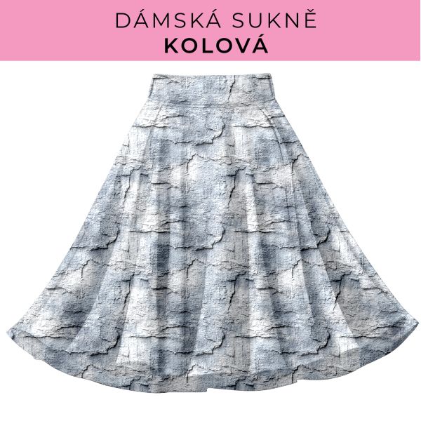 DÁMSKÝ střih - Kolová sukně