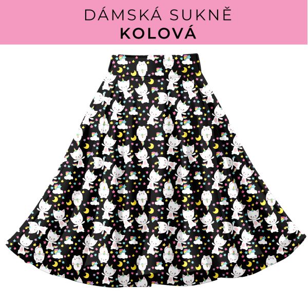DÁMSKÝ střih - Kolová sukně