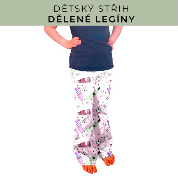 Dětský střih - Dělené legíny