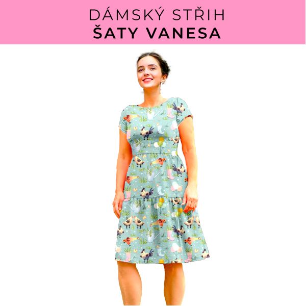 Dámský střih šaty Vanesa