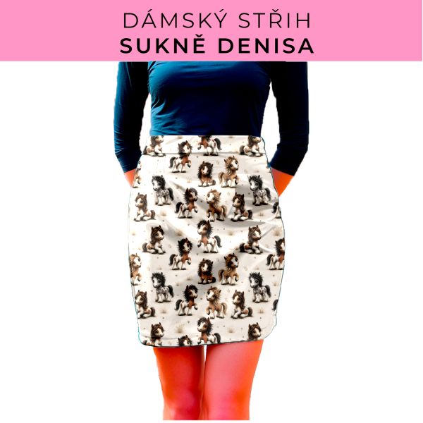 Dámský střih - Dámská sukně Denisa