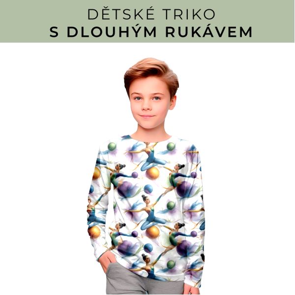 DĚTSKÝ střih - triko dlouhý rukáv