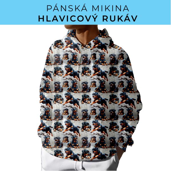 PÁNSKÝ střih - mikina s kapucí