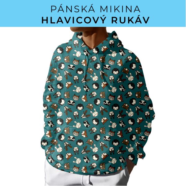 PÁNSKÝ střih - mikina s kapucí