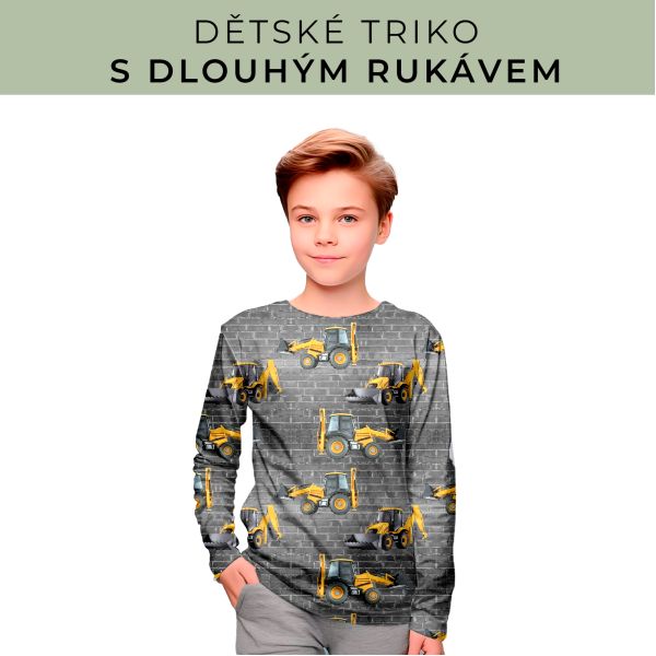 DĚTSKÝ střih - triko dlouhý rukáv