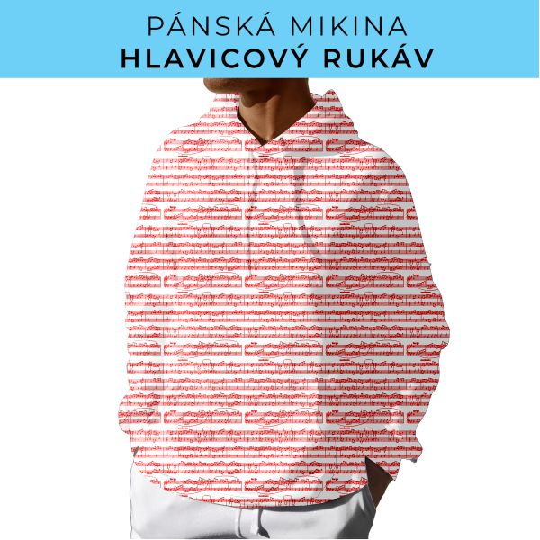 PÁNSKÝ střih - mikina s kapucí