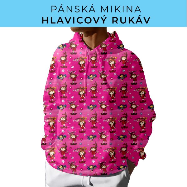 PÁNSKÝ střih - mikina s kapucí