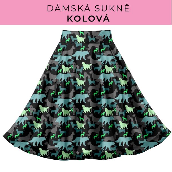 DÁMSKÝ střih - Kolová sukně