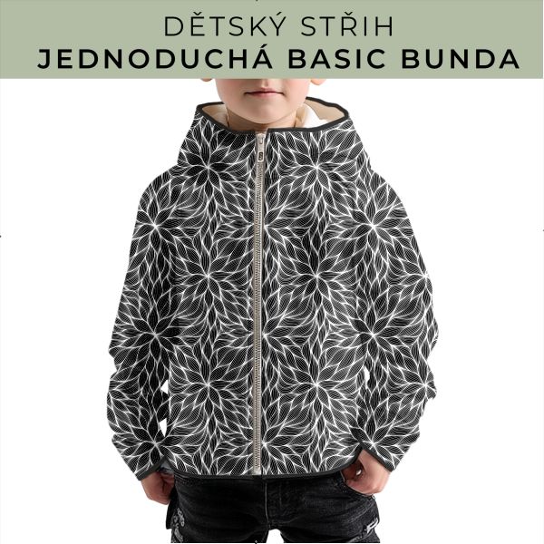 Dětský střih - jednoduchá dětská BASIC  bunda