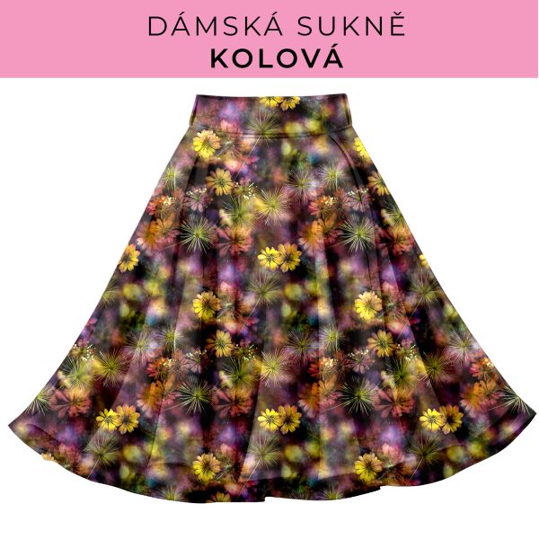 DÁMSKÝ střih - Kolová sukně