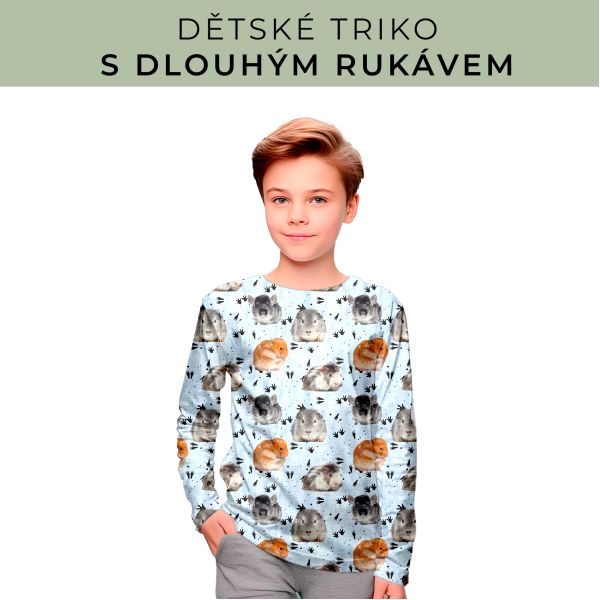 DĚTSKÝ střih - triko dlouhý rukáv