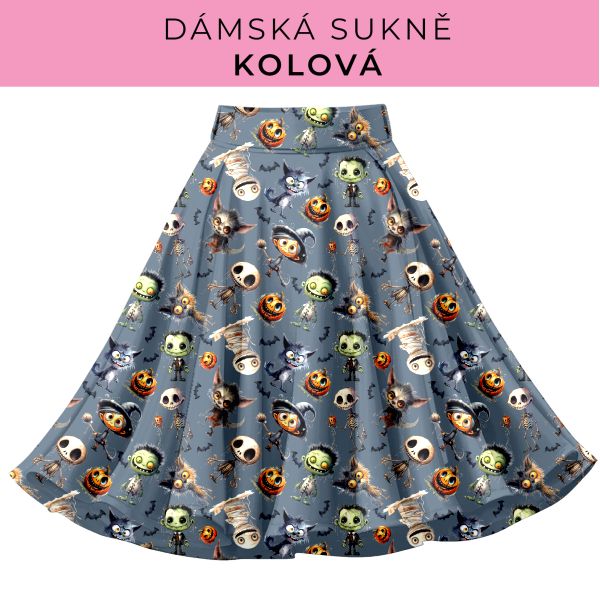 DÁMSKÝ střih - Kolová sukně