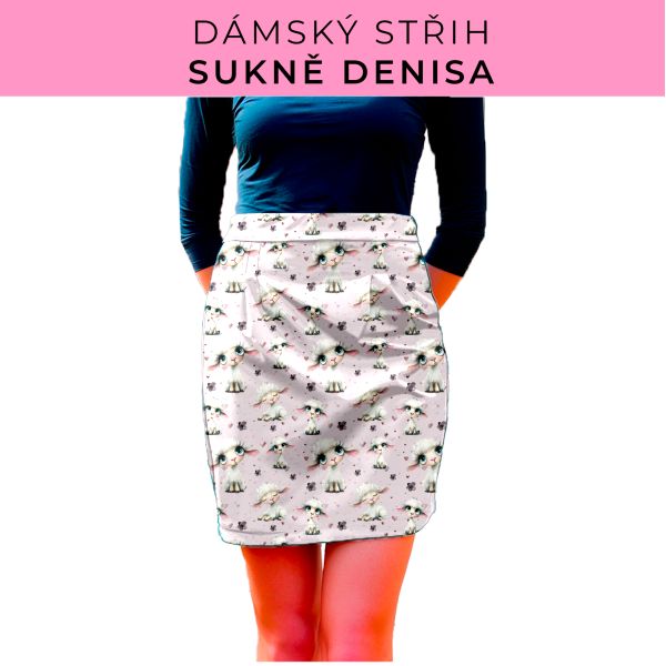 Dámský střih - Dámská sukně Denisa