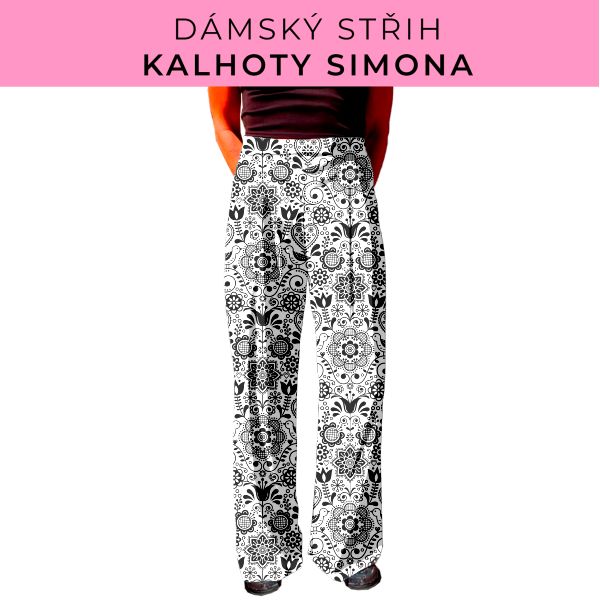 Dámský střih - kalhoty Simona