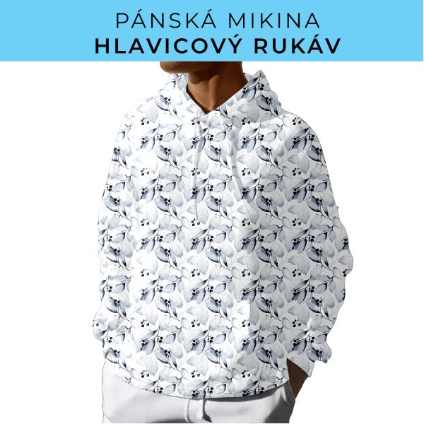 PÁNSKÝ střih - mikina s kapucí