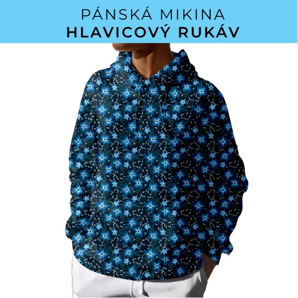 PÁNSKÝ střih - mikina s kapucí