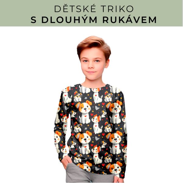DĚTSKÝ střih - triko dlouhý rukáv