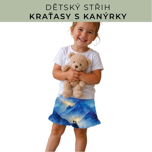 Dětský střih - Kraťásky s kanýrkem