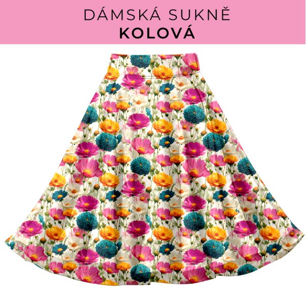 DÁMSKÝ střih - Kolová sukně