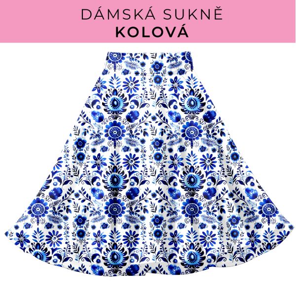 DÁMSKÝ střih - Kolová sukně
