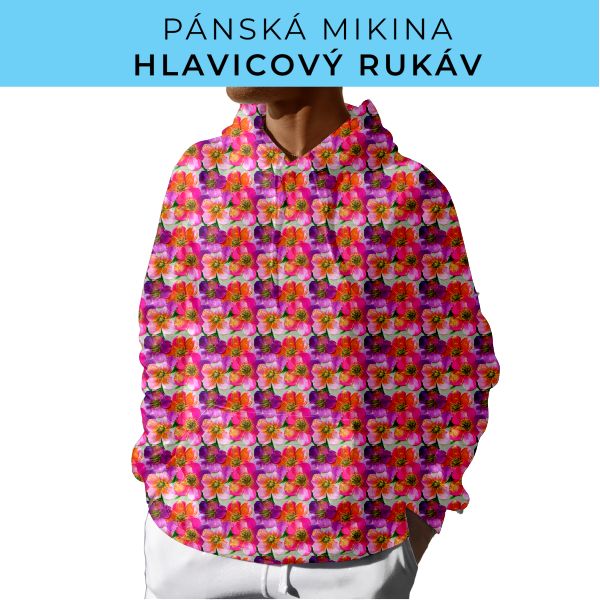PÁNSKÝ střih - mikina s kapucí