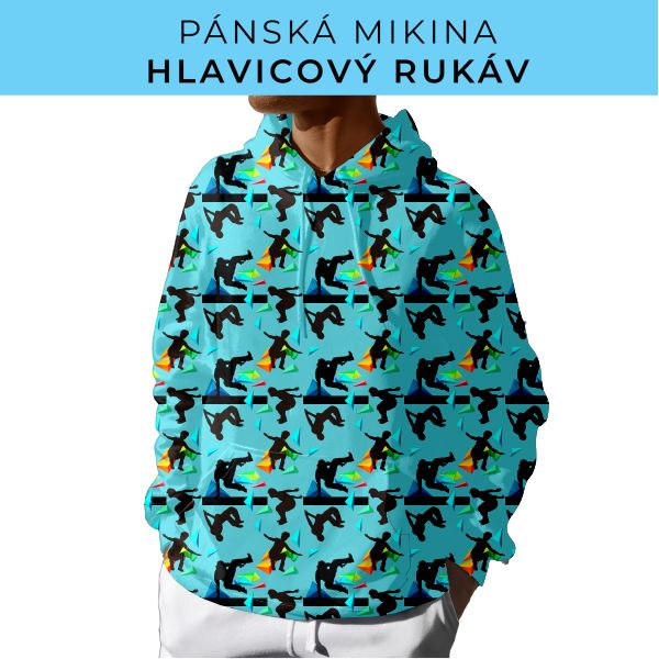 PÁNSKÝ střih - mikina s kapucí