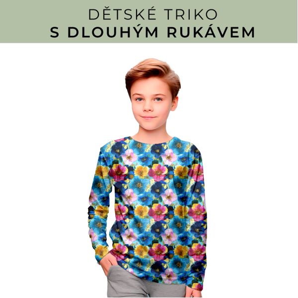 DĚTSKÝ střih - triko dlouhý rukáv