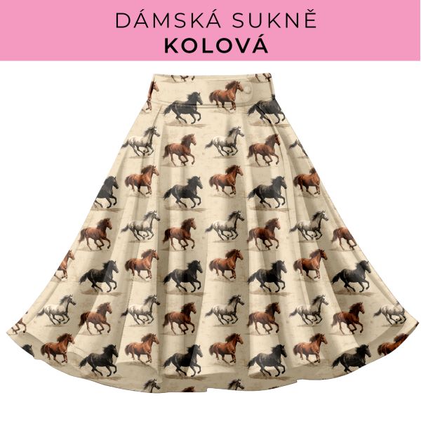 DÁMSKÝ střih - Kolová sukně