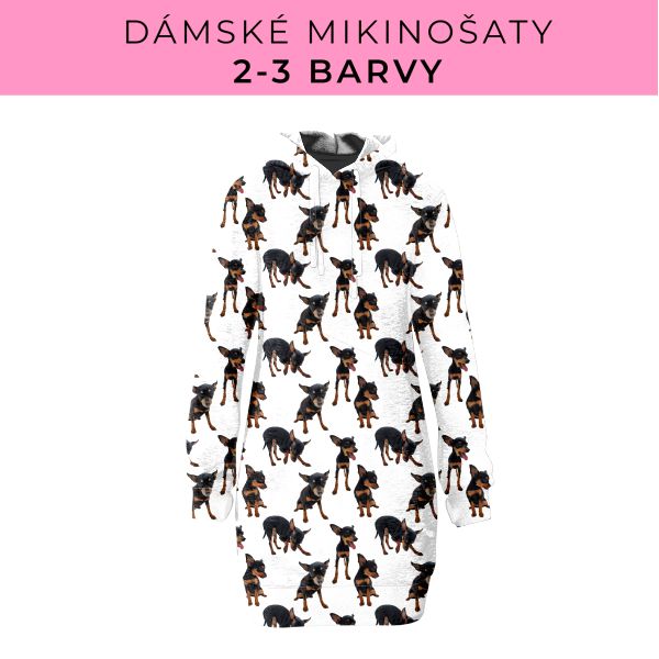 DÁMSKÝ střih - Mikinošaty 2-3 barvy