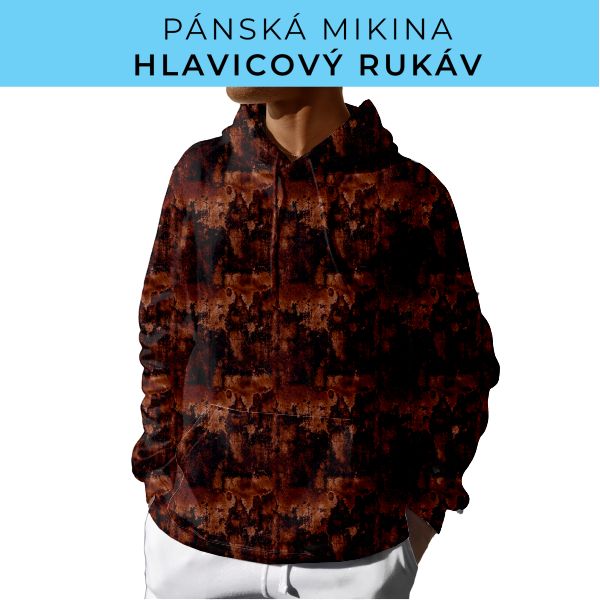 PÁNSKÝ střih - mikina s kapucí