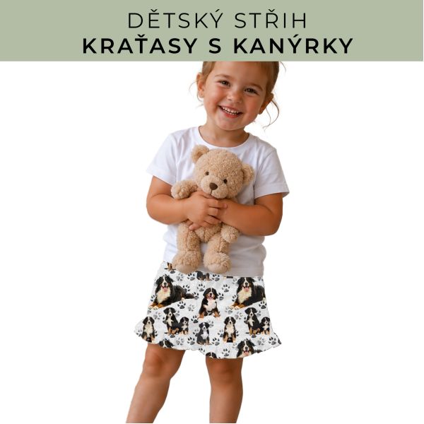 Dětský střih - Kraťásky s kanýrkem