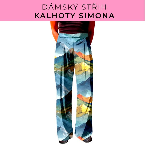 Dámský střih - kalhoty Simona